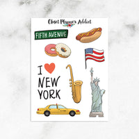 I Love New York Planner Stickers (S-114)