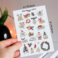 Merry Meowmas Christmas Cats Planner Stickers (S-600)
