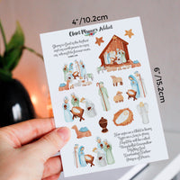 Christmas Nativity Scene Planner Stickers (S-602)