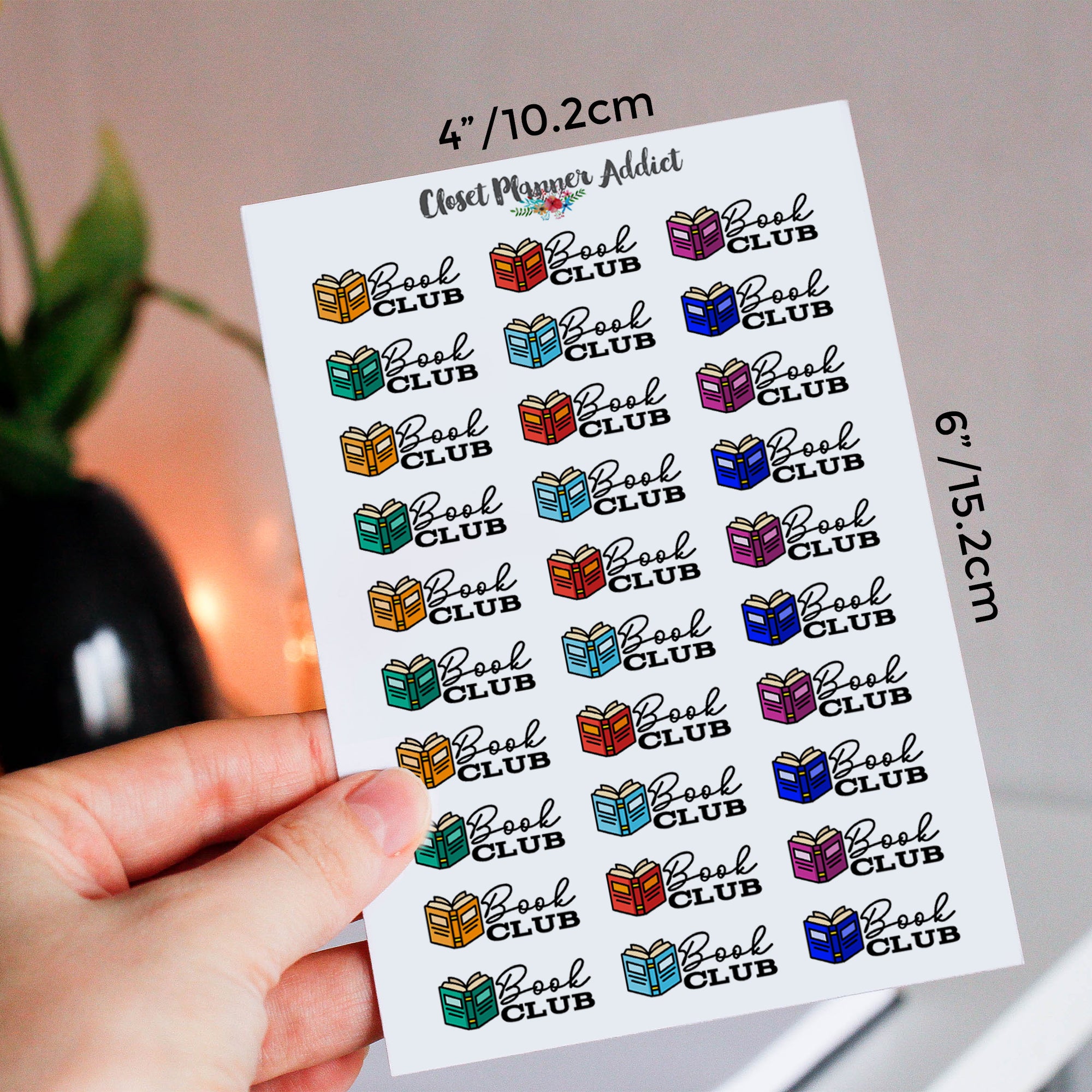 Book Club Planner Stickers | Reading Stickers (S-631)