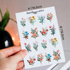Wild Flowers Planner Stickers (S-636)