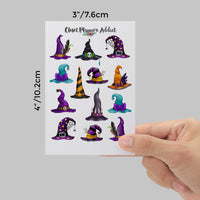 Witch's Hats Planner Stickers | Halloween Stickers (S-651)