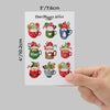 Cute Christmas Gnomes in Mugs Planner Stickers (S-653)
