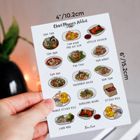 Thai Food Planner Stickers (S-672)