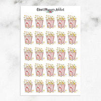 Popcorn Planner Stickers by Closet Planner Stickers (S-679)
