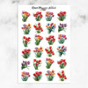 Watercolour Tulips Planner Stickers by Closet Planner Addict (S-712)