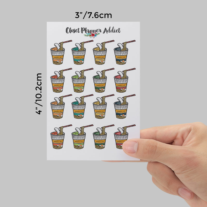 Cup Noodles Planner Stickers by Closet Planner Addict (S-714)