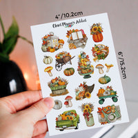 Watercolour Autumn Fall Season Planner Stickers by Closet Planner Addict (S-718)