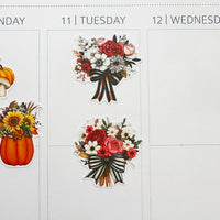 Pop Art Retro Floral Planner Stickers (S-719)
