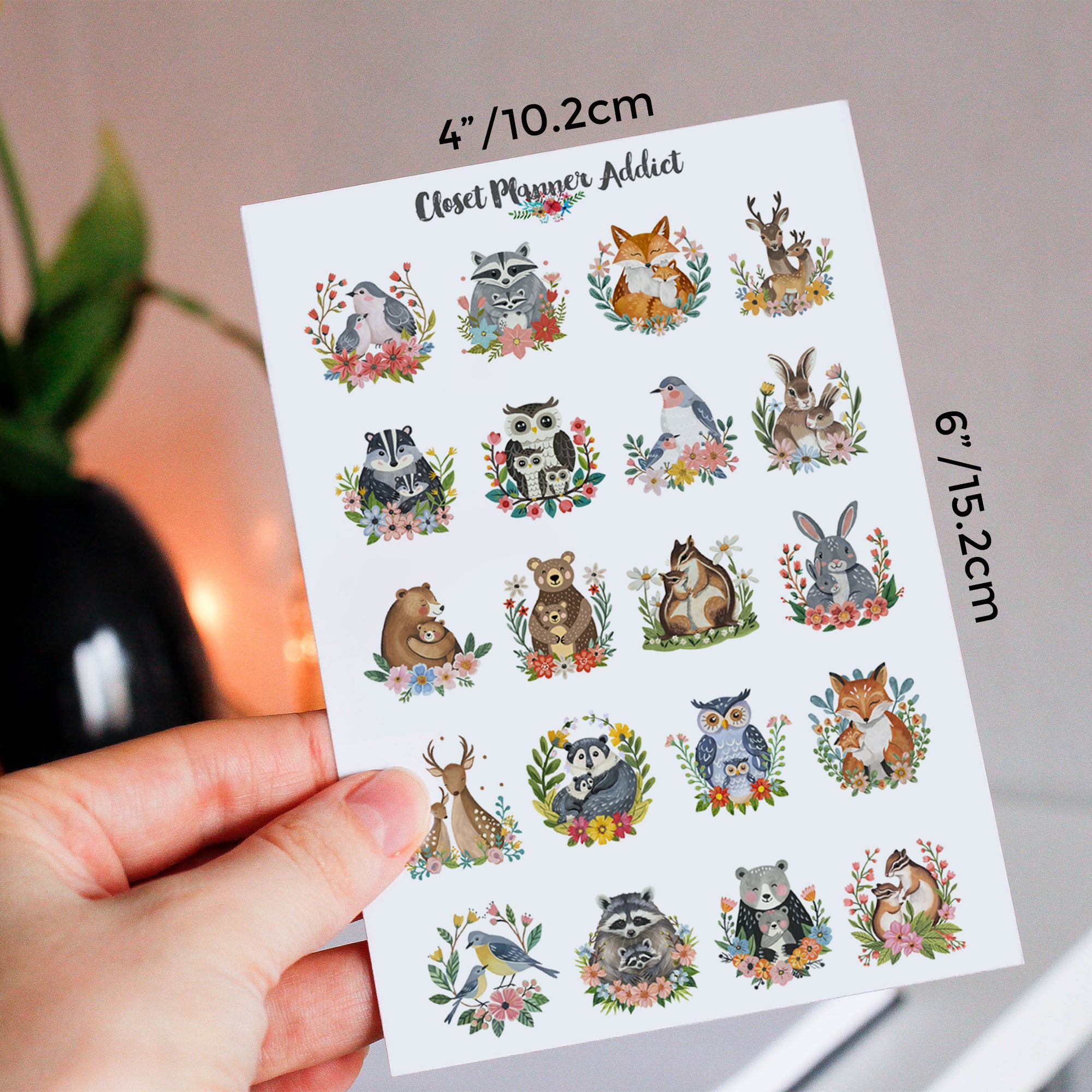 Animal Families Planner Stickers (S-723) – Closet Planner Addict