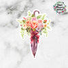 Flowers and Umbrella Die Cut Stickers (DC-012)
