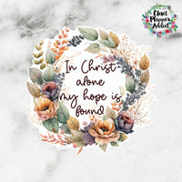 Christian Scripture Floral Die Cut Sticker by Closet Planner Addict  (DC-034)