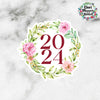 2024 Die Cut Sticker by Closet Planner Addict | Pink Florals (DC-038)