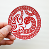 Chinese New Year Die Cut Sticker | Lunar Year of the Snake 2025 Die Cut Sticker (DC-054)