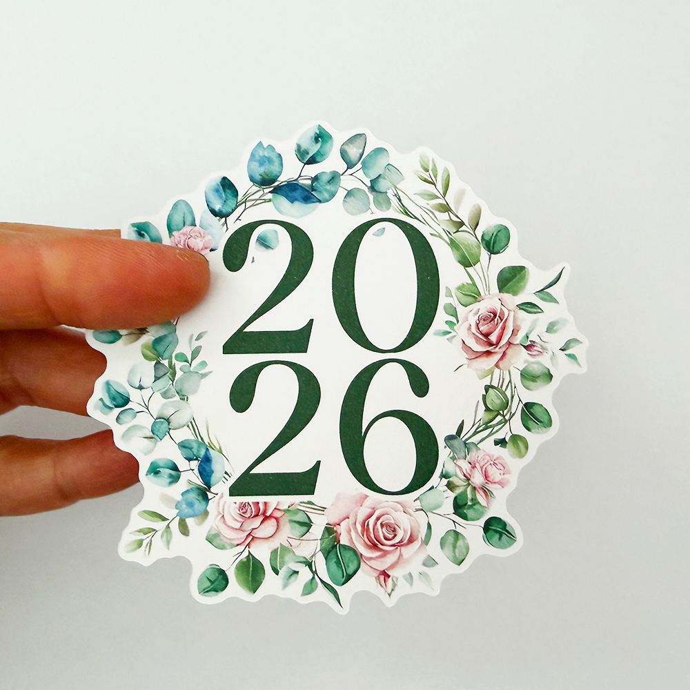 2026 Die Cut Sticker | Pink Roses (DC-056)