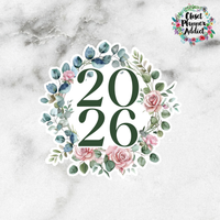 2026 Die Cut Sticker | Pink Roses (DC-056)