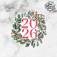 2026 Die Cut Sticker | Florals (DC-057)