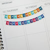 Happy Birthday Buntings Planner Stickers by Closet Planner Addict (FP-045)