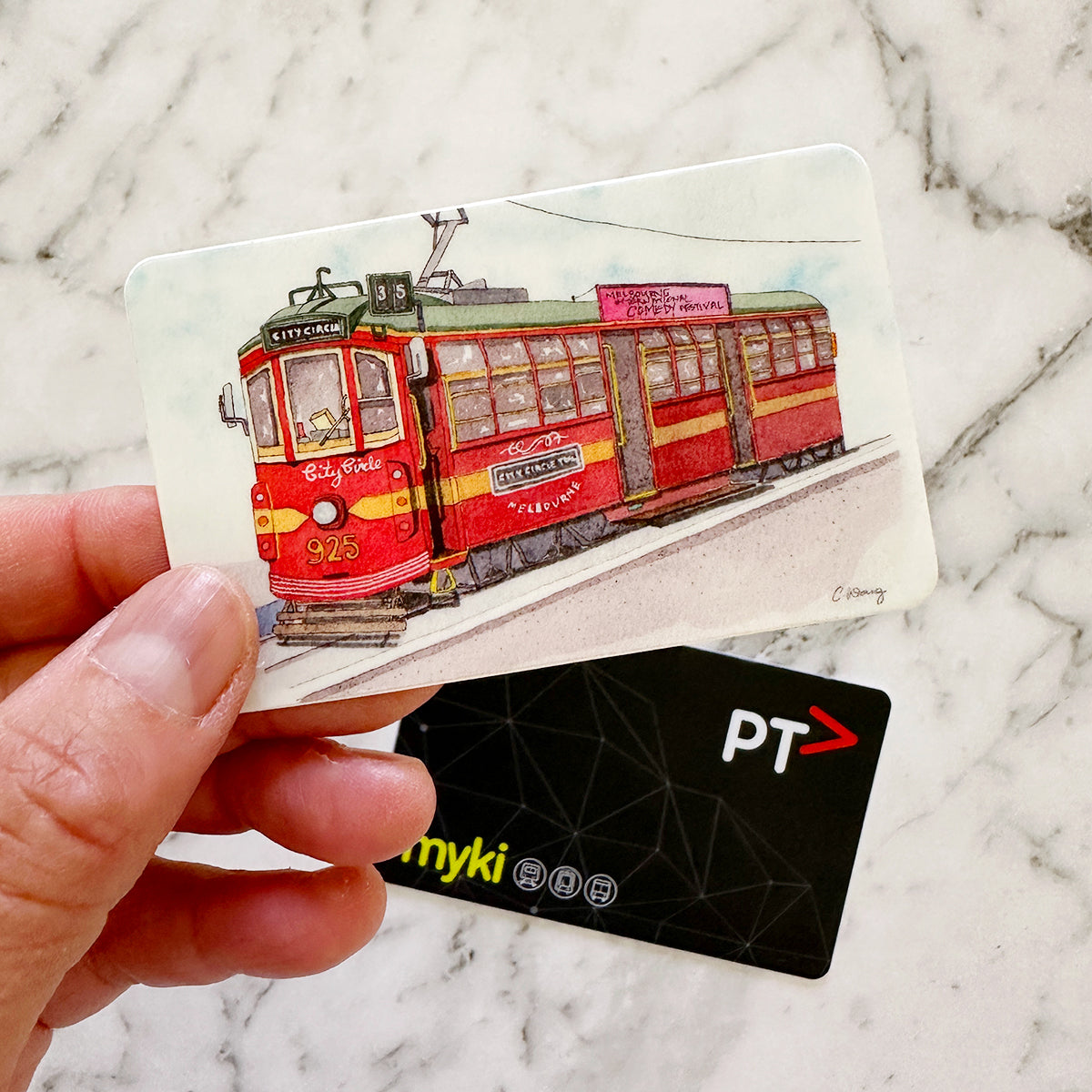 Travel Card Vinyl Stickers | Red Melbourne Tram Vinyl Stickers (VN-007 ...