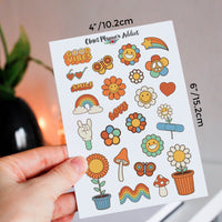 Stay Groovy 70s Retro Planner Stickers by Closet Planner Addict (MGB-FEB2023)
