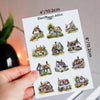 Watercolour English Cottages Planner Stickers (MGB-JUL2023)