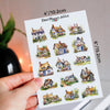 Watercolour English Cottages Planner Stickers (MGB-JUL2023)