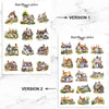 Watercolour English Cottages Planner Stickers (MGB-JUL2023)