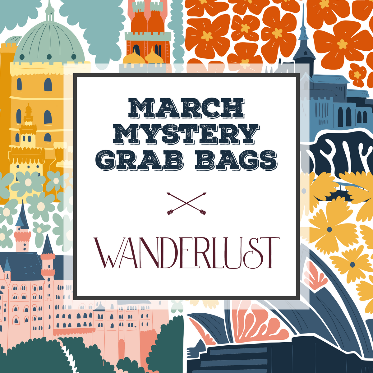 March 2024 Mystery Grab Bag by Closet Planner Addict Theme is Wanderlust