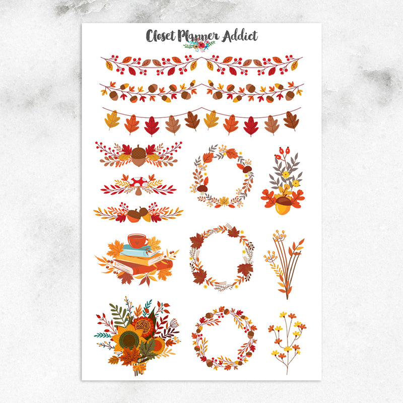 Cozy Autumn Vibes Planner Stickers | Fall Stickers (MGB-MAR2023)