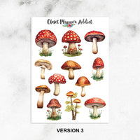 Woodland Mushroom Homes Planner Stickers (MGB-OCT2023)