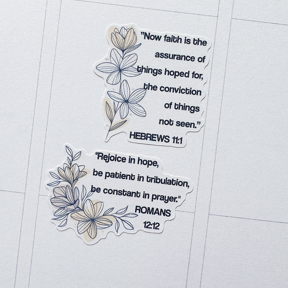 Christian Bible Verses and Scriptures Planner Stickers | Faith and Hop ...