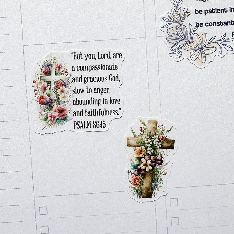 Christian Bible Verses and Scriptures Planner Stickers | Christ's Love (MS-042)