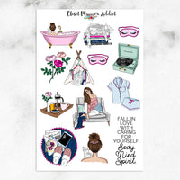 Self Care and Me Time Planner Stickers (S-236)