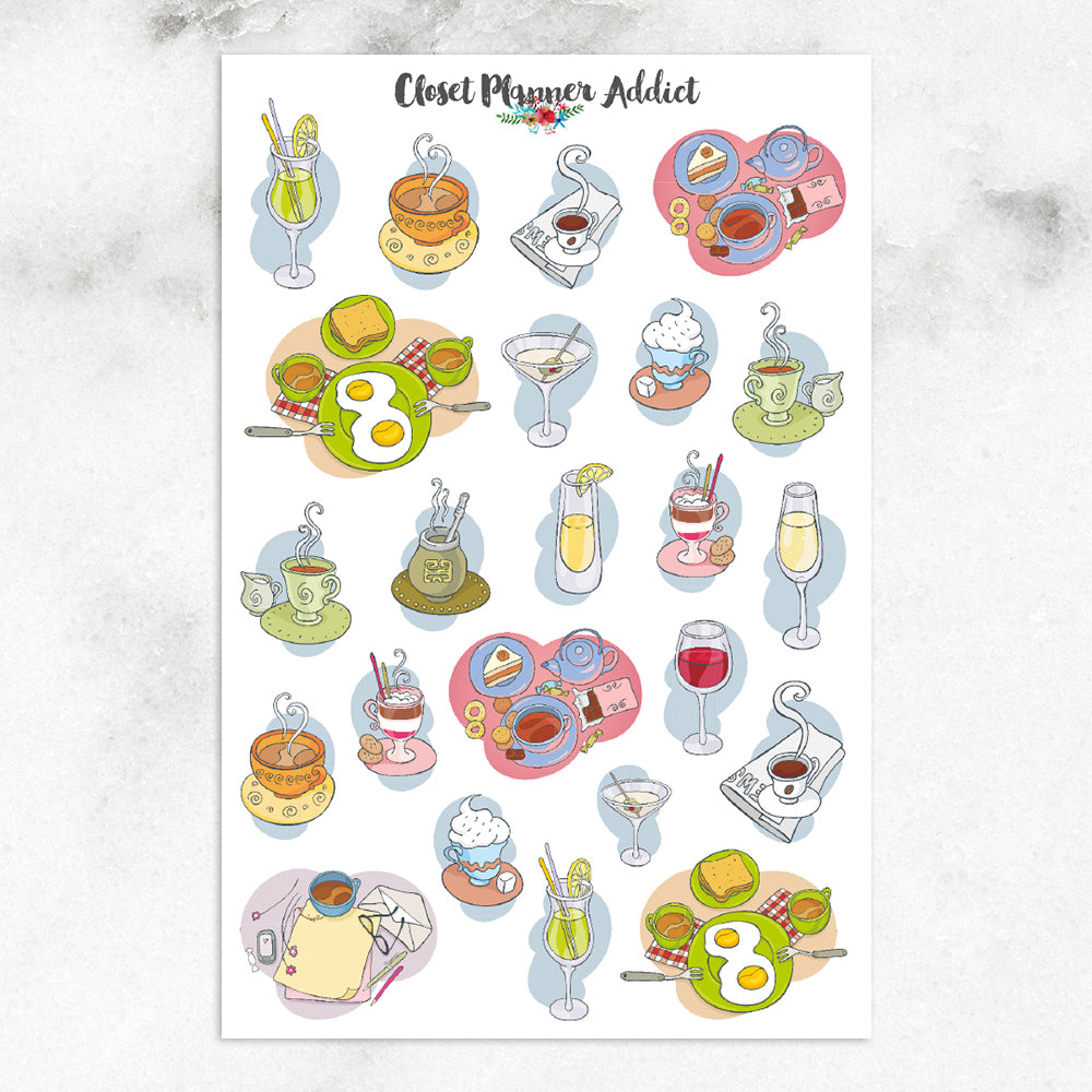 Let's Do Brunch Planner Stickers (S-270)