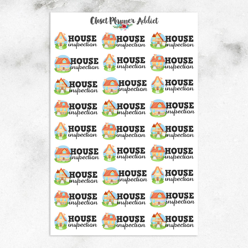House Inspection Planner Stickers (S-279)