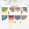 Colourful Mandala Backgrounds Planner Stickers (S-299)