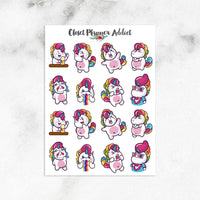 Cute Unicorns Planner Stickers (S-300)