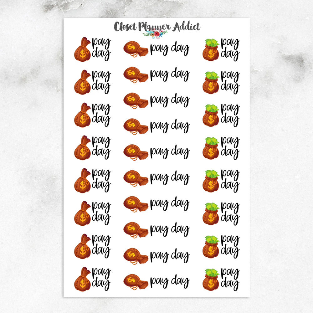 Pay Day Planner Stickers (S-303)