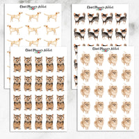Watercolour Dogs Planner Stickers (S-324)