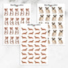 Watercolour Dogs Planner Stickers (S-324)
