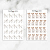 Watercolour Dogs Planner Stickers (S-324)