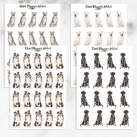 Watercolour Dogs Planner Stickers (S-325)