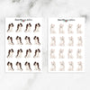 Watercolour Dogs Planner Stickers (S-325)