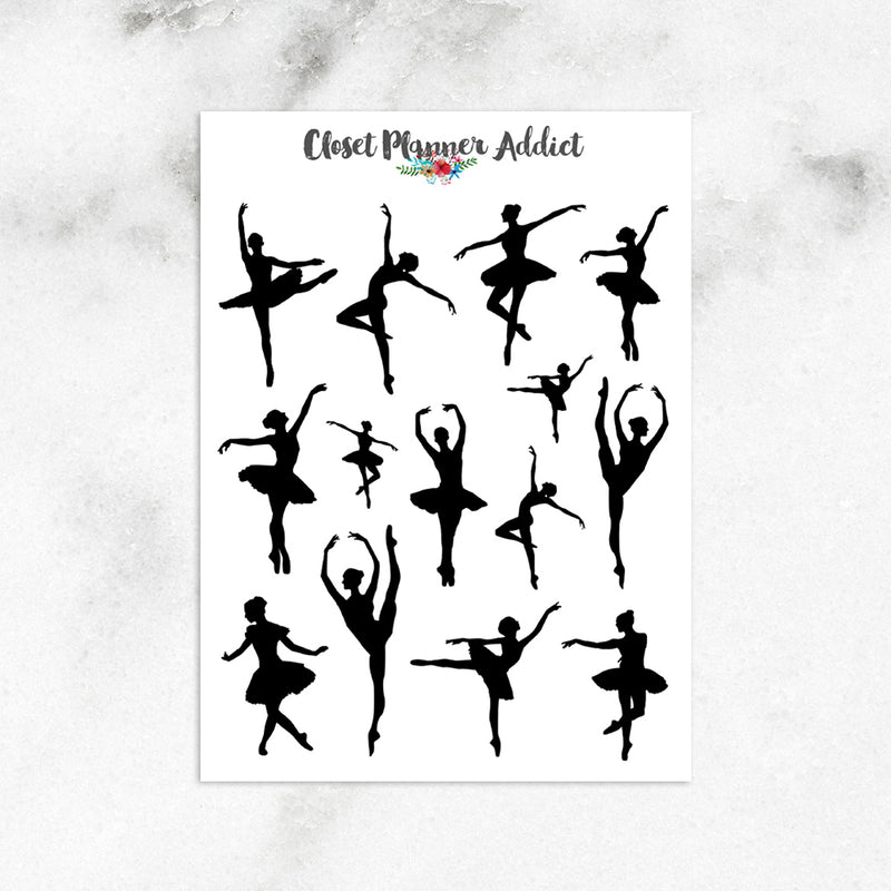 Ballet Dancers Planner Stickers (S-326)