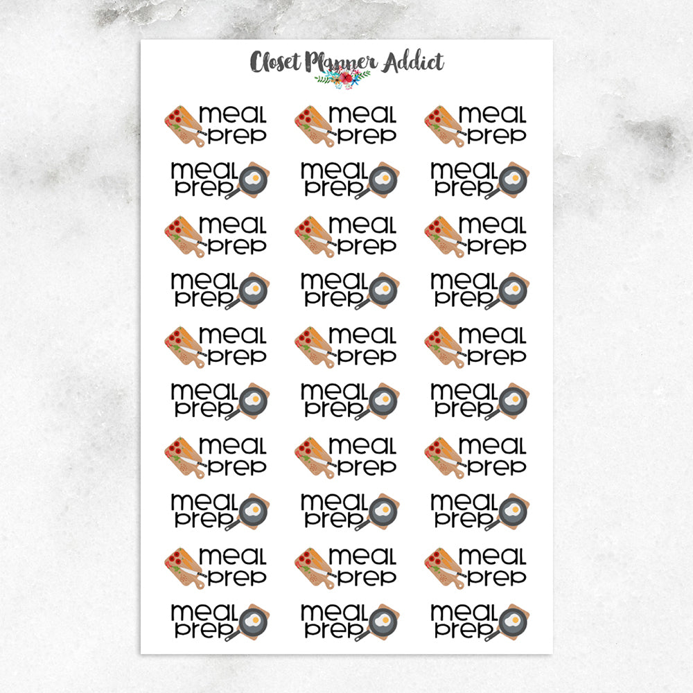 Meal Preparation Planner Stickers (S-332)