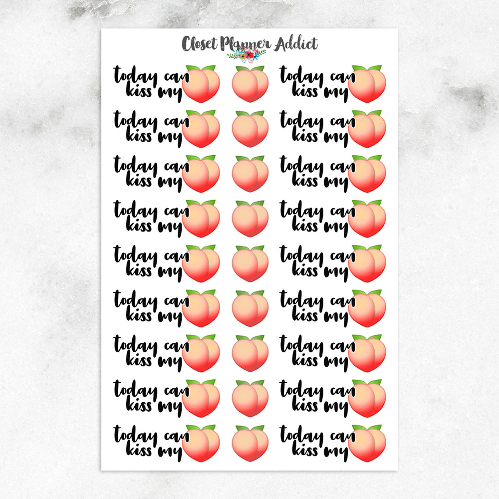 Today Can Kiss My Ass Planner Stickers (S-336)