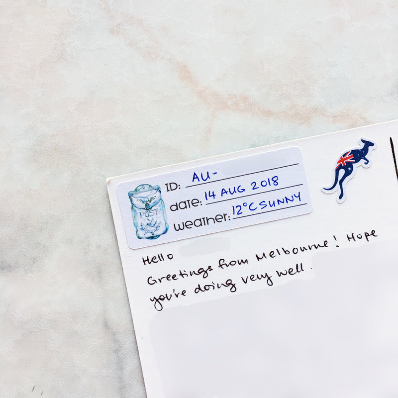 Postcrossing and Snail Mail Labels (S-339)