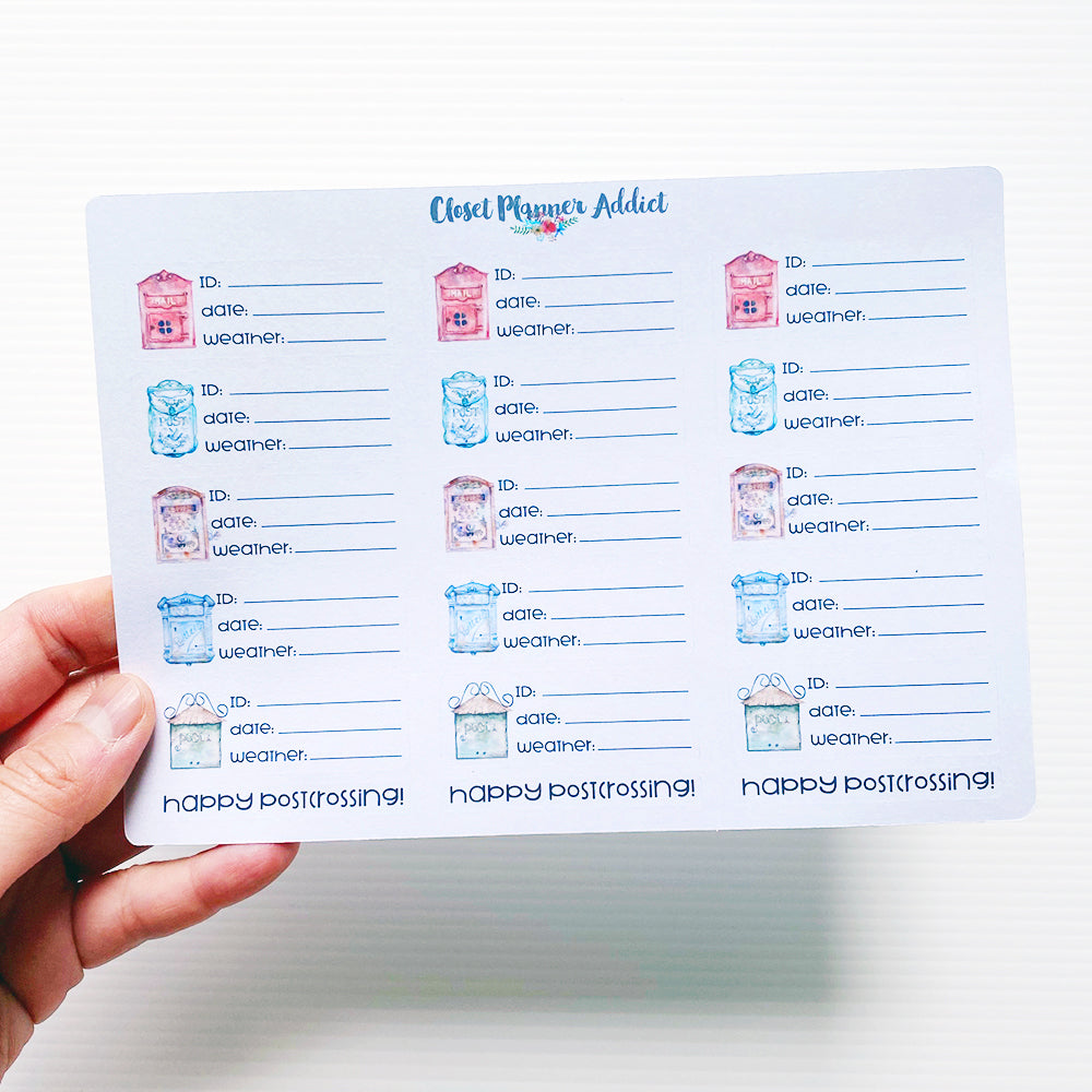 Postcrossing and Snail Mail Labels (S-339)
