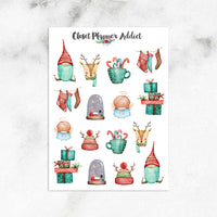 Watercolour Christmas Planner Stickers (S-352)