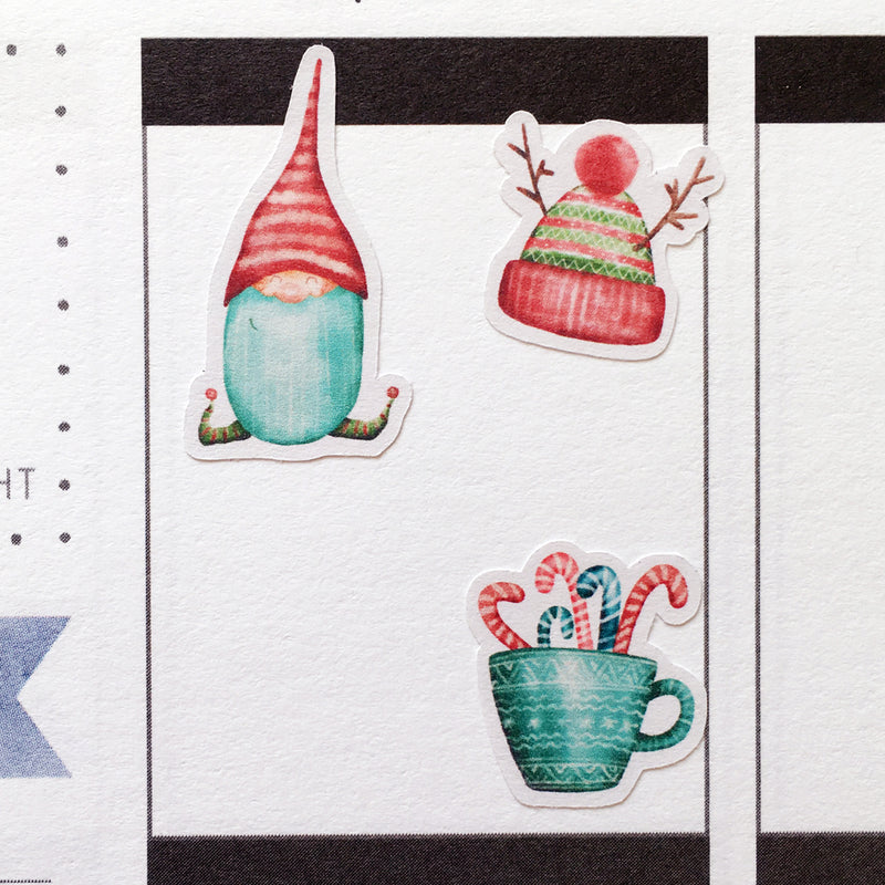 Watercolour Christmas Planner Stickers (S-352)